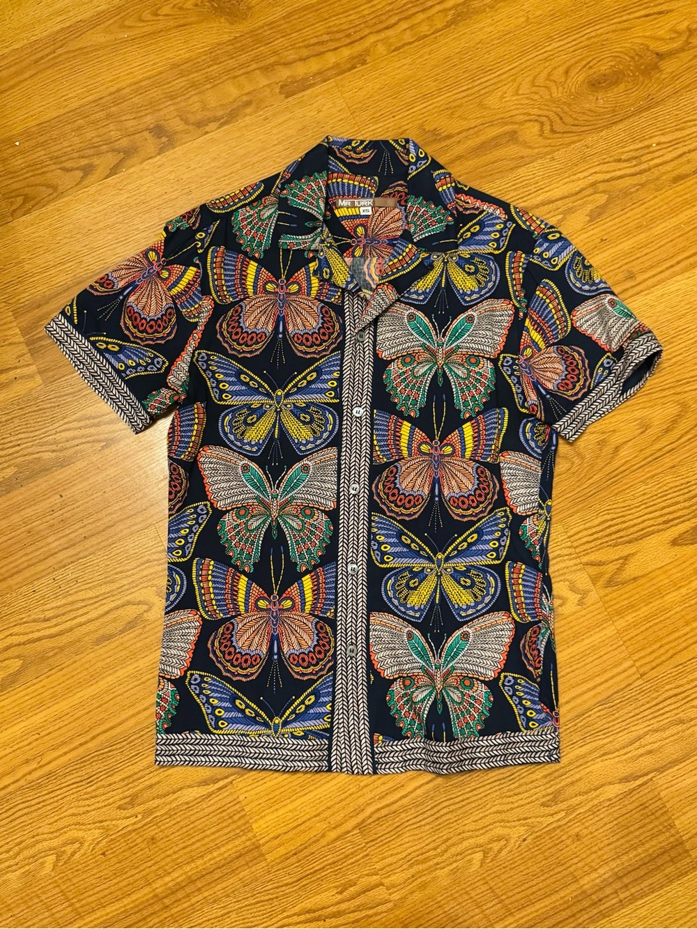 Mr Turk 2019 VTG Butterfly Print Shirt / 100% cotton